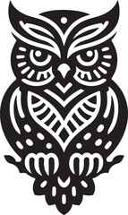 Fototapeta premium black and white owl