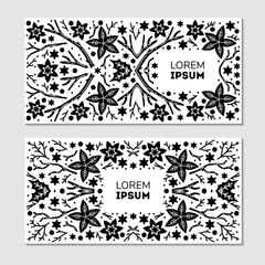 Luxury Christmas frame, abstract sketch winter floral design templates for xmas products. Geometric monochrome square, holly silver backgrounds with fir tree. Use for package, branding, decoration, - 787476994