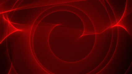 Emitter curved lines. 3d abstract bg with glow particles form red blue lines, lines twisted in helix structure or spiral pattern