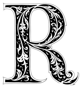 PNG R letter alphabet ampersand number symbol