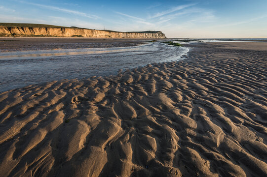 Beach at low tide near Calais