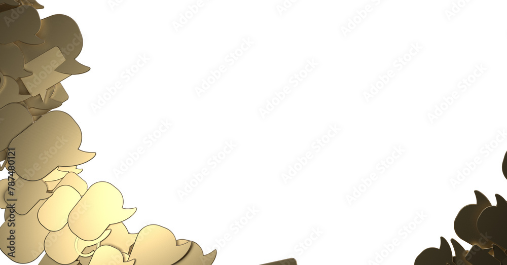 Poster touching 3d rendering flying email icon with his fin