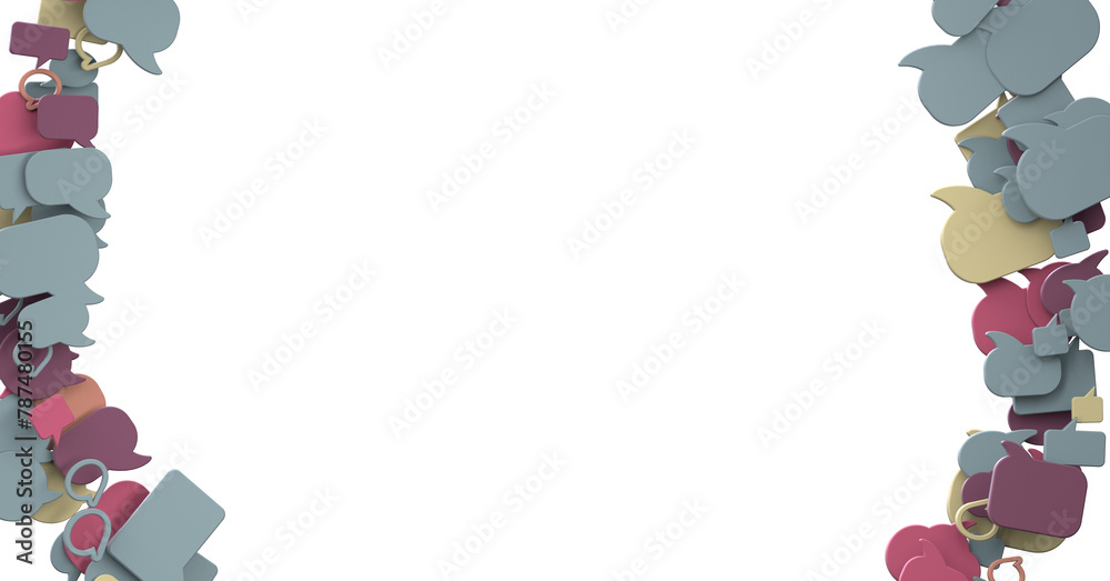 Poster hand holding using mobile phone with email icon on screen. concept of business communication