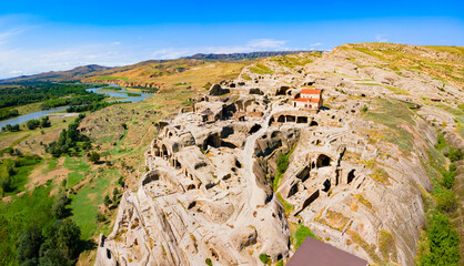 Uplistsikhe ancient rock town in Georgia © saiko3p