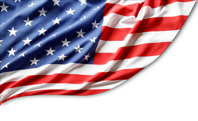 American flag on white - 787481933
