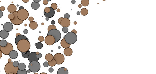 gold  Rainfall: Astonishing 3D Illustration of gold  Confetti Shower