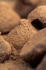 sweet chocolates with natural cocoa and cocoa butter