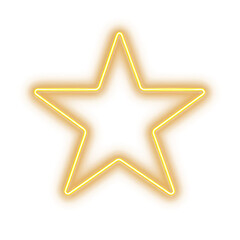 Obraz premium PNG Star symbol light night.