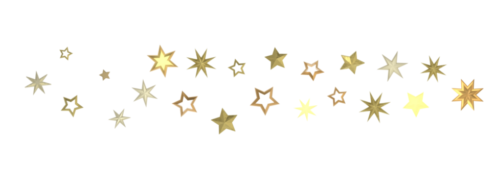 Celestial Extravaganza: 3D Illustration Captures the Beauty of Falling Stars