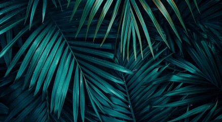 Close Up of Palm Tree Leaves