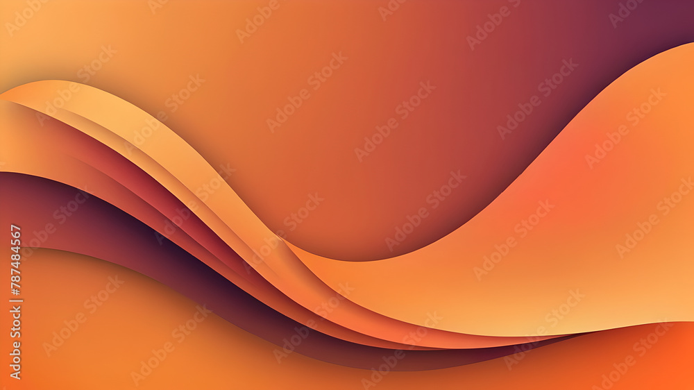 Wall mural dynamic orange background gradient, abstract creative scratch digital background, modern landing page concept vector, with line and square shape. - Wall murals