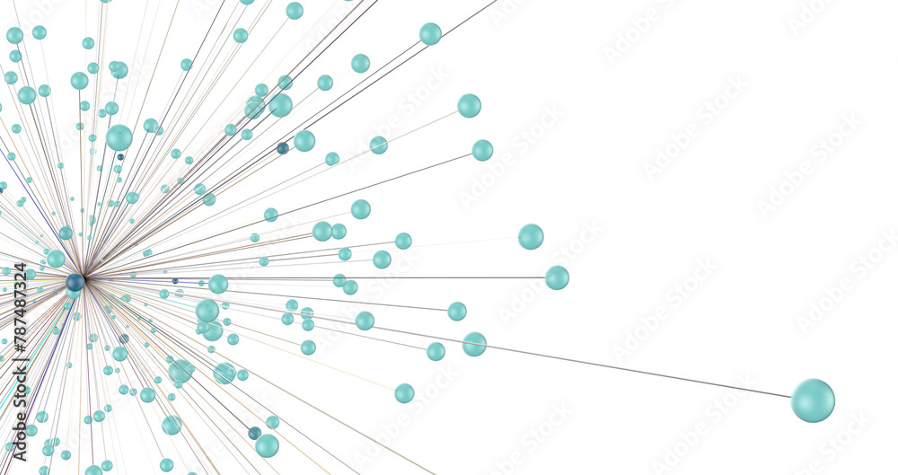 Aufkleber network structure - abstract design connection