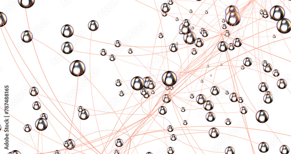 Poster network structure - abstract design connection