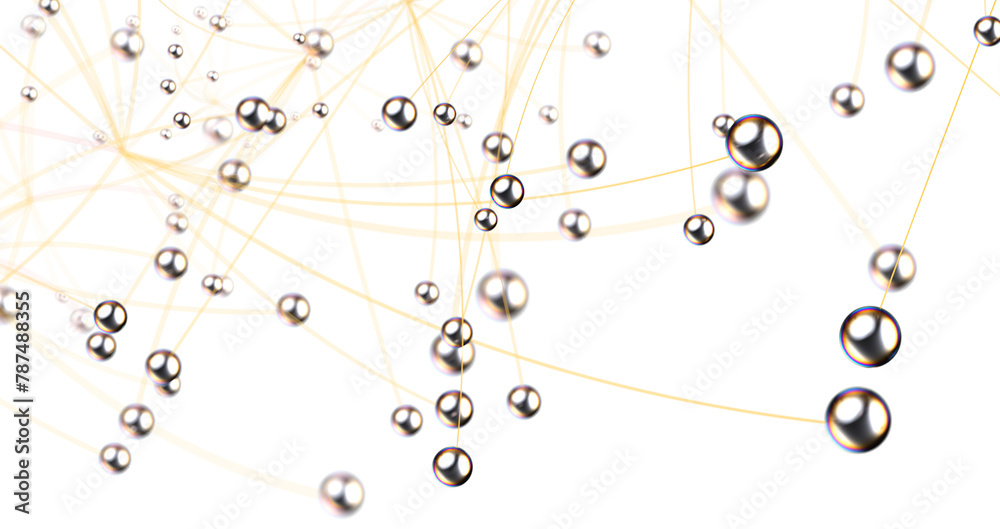 Poster network structure - abstract design connection