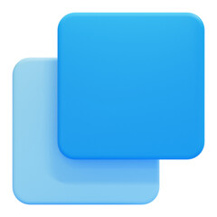 PNG 3D Duplicate icon isolated on a white background