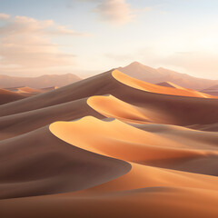Fototapeta na wymiar Dune desert landscape background 