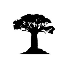 Fototapeta premium Tree Silhouette Vector Clipart