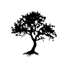 Tree Silhouette Vector Clipart