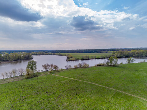 Late April - spring coming to Russsia. Moskva river near village Glukhovo (therу work electronic warfare) . So can suggestthat rich people live here in some cottages in forest