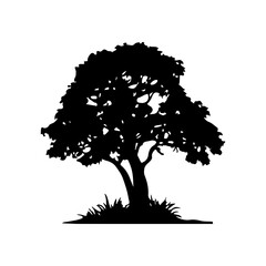 Tree Silhouette Vector Clipart