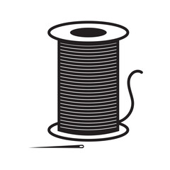 Thread icon vector sign and symbol isolated on white background, Thread logo concept