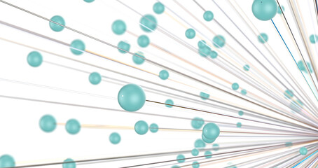 The structure of the network connection of points and lines. Data technology.