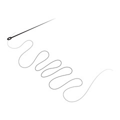 Thread icon vector sign and symbol isolated on white background, Thread logo concept