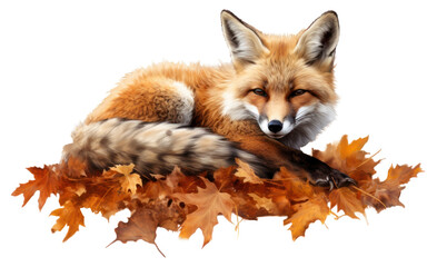 Naklejka premium PNG Fox wildlife animal mammal.