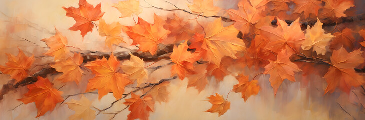 Fall leaf painting Oak leaf painting background fall leaf paint background oak leaf paint background fall leaf oil painting