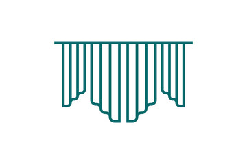 curtain element design for building decoration