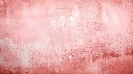 Obraz premium A pink wall with a lot of cracks and peeling paint.