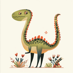 Naklejka premium dinosaur illustration