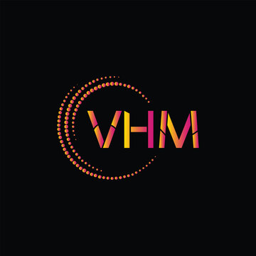 VHM letter initial logo design vector illustration