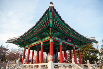 The bell pavilion located at Yongdusan Park, Busan