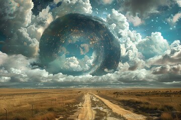 A world on the brink of collapse, visualized through a multiverse lens