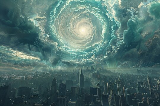 Armageddon unfolding with perfect symmetry across two battling cities