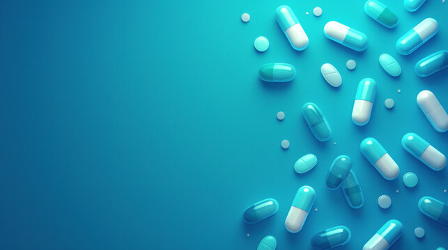 blue pills background