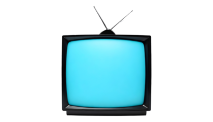 Digital tv on transparent background. modern TV PNG television mockup isolated cutout object