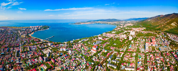 Gelendzhik aerial panoramic view, Russia