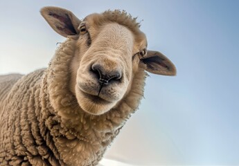 Fototapeta premium Close Up of Sheep Staring at Camera