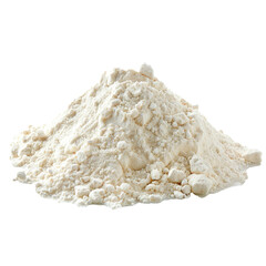 A pile of flour. Isolated on transparent background.
