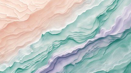 Layered rock strata background texture gradient in pastel colours