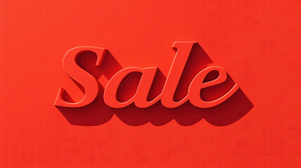 Text "Sale" on a red background.  Concept of discounts, sales, business, trade, store.