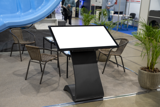 Monitor screen for customers choosing to order food and beverages