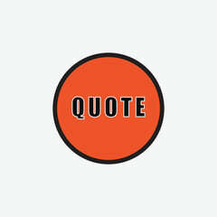 Quote icon vector logo design template