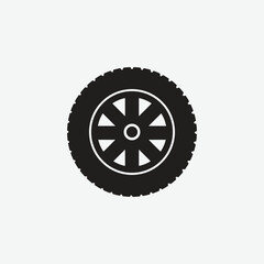 Obraz premium Tire icon vector logo design template