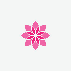 Lotus icon vector logo design template