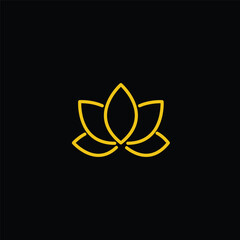 Lotus icon vector logo design template
