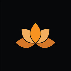 Lotus icon vector logo design template