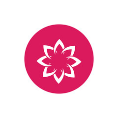 Lotus icon vector logo design template